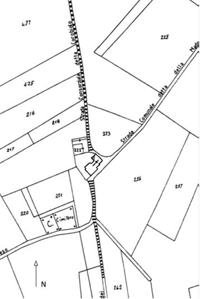 Antica strada romana – Santa Maria in Agris – mappale